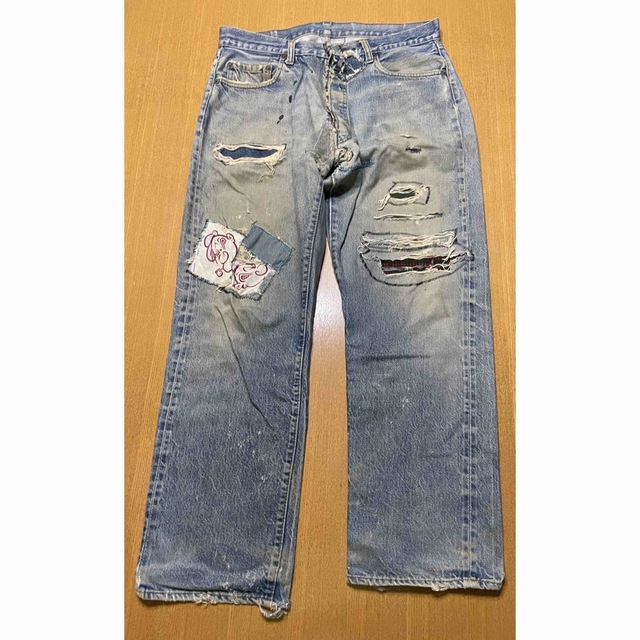 Levi's(リーバイス)のリーバイス　501 ヴィンテージ　リメイク　デニム　ビンテージ メンズのパンツ(デニム/ジーンズ)の商品写真