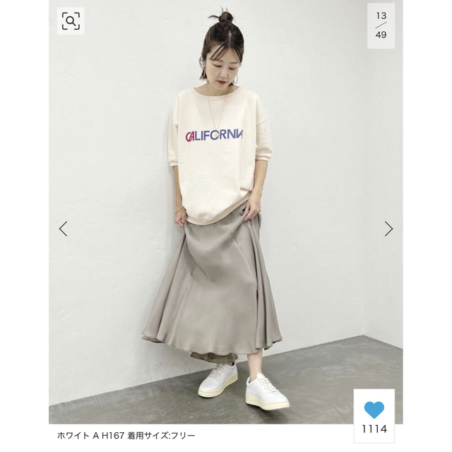 Plage(プラージュ)の★ Plage 【MIXTA】別注 S/SL スウェットホワイトA レディースのトップス(Tシャツ(半袖/袖なし))の商品写真