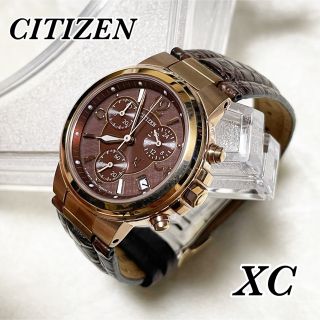 極美品【稼働品】CITIZEN　シチズン　XC　J730　ブラウン　ソーラー