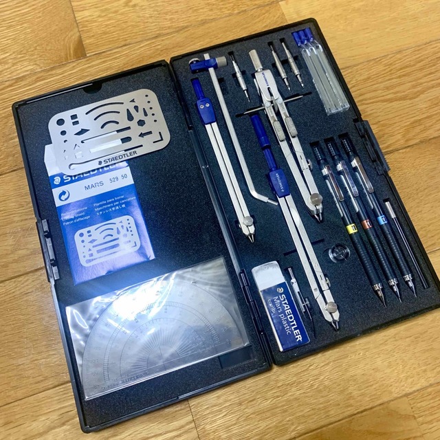 STAEDTLER - 【美品】STAEDTLERステッドラー製図器セットの通販 by