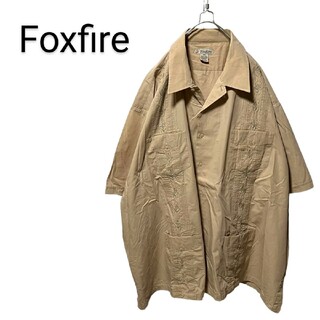 フォックスファイヤー(Foxfire)の【Foxfire】VINTAGE 刺繍入り キューバシャツ A-895(シャツ)