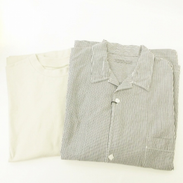 無印良品 2点セット シャツ Tシャツ ブラック ライトグレー XXS-XS