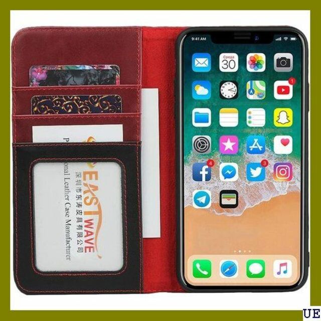 III Eastwave iPhone X ケース iPh 色 レッド 2847 スマホ/家電/カメラのスマホアクセサリー(モバイルケース/カバー)の商品写真