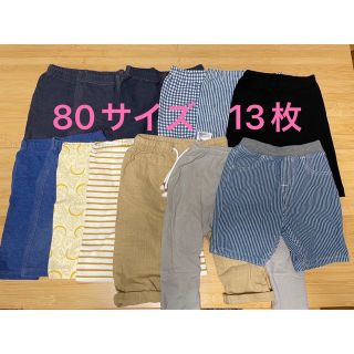 ユニクロ(UNIQLO)の【80サイズ】ズボン　6枚(パンツ)