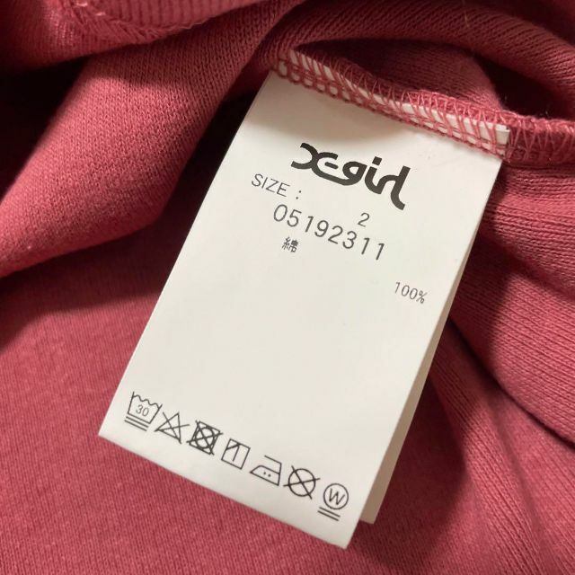 X-girl(エックスガール)のX-GIRL エックスガール　ノースリーブ　トップス　2 レディースのトップス(Tシャツ(半袖/袖なし))の商品写真