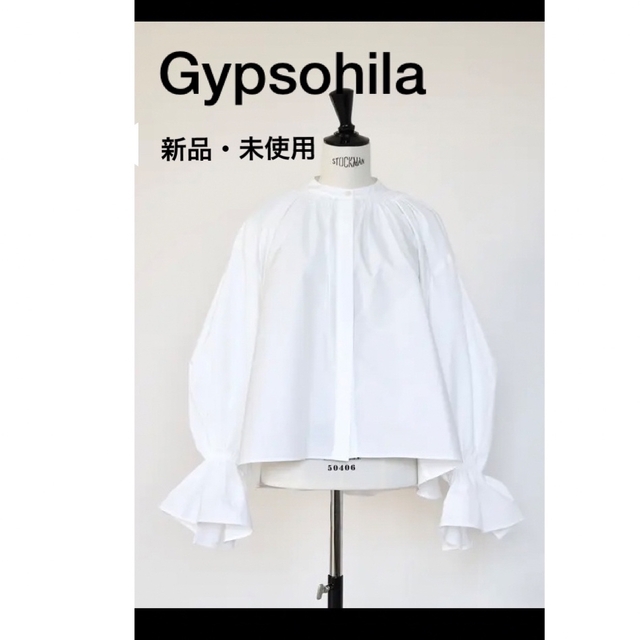 ☆新品・未使用☆Gypsohila ジプソフィア　スモッキングブラウス　ホワイト