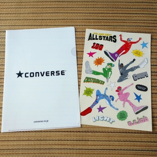 コンバース(CONVERSE)の【送料込】コンバース クリアファイル＆シール(ノベルティグッズ)