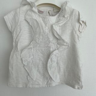 ザラキッズ(ZARA KIDS)のzarababy フリルシャツ　85センチ(シャツ/カットソー)