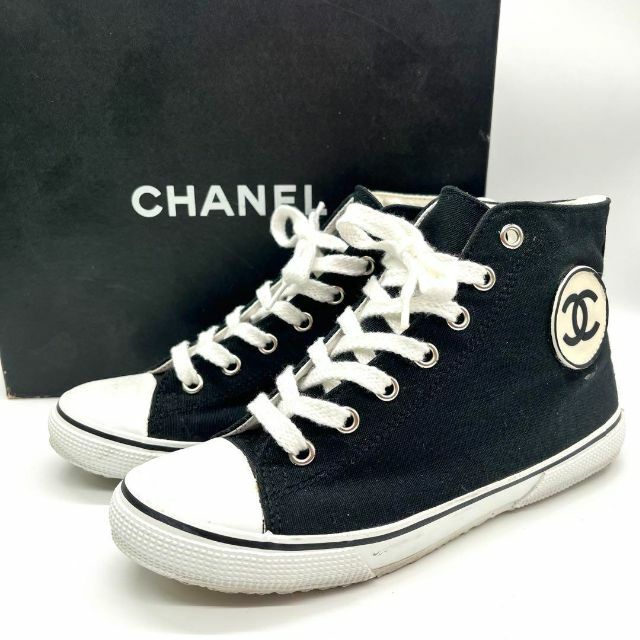 CHANEL - CHANEL/シャネル/ココ/スニーカー/ハイカット/37/95P/95年製