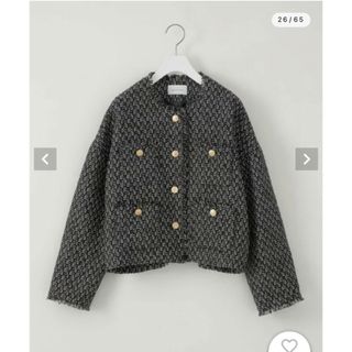 ユナイテッドアローズグリーンレーベルリラクシング(UNITED ARROWS green label relaxing)の【最終お値下げ】green label relaxing ツイードジャケット(ノーカラージャケット)