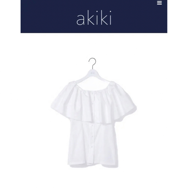 akiki  off shoulder tops White レディースのトップス(シャツ/ブラウス(長袖/七分))の商品写真
