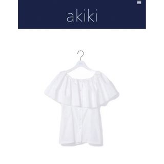 akiki  off shoulder tops White(シャツ/ブラウス(長袖/七分))