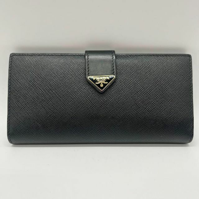 極美品✨ 現行 プラダ長財布 サフィアーノ バイカラー RFID搭載-