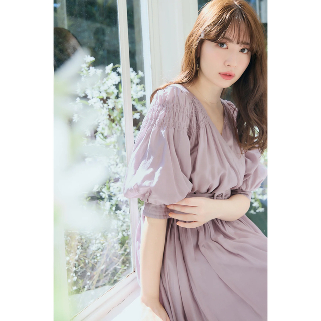 新品her lip to Airy Volume Sleeve Dress