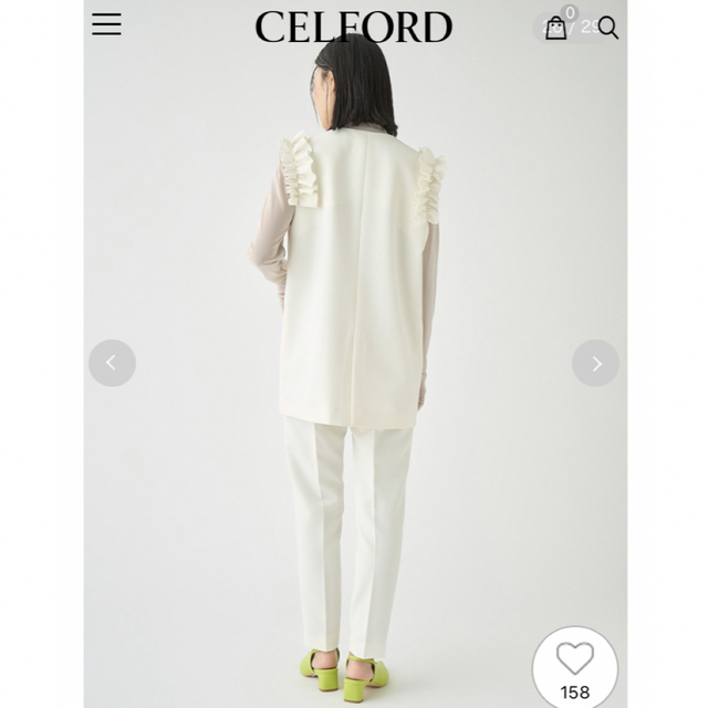 CELFORD(セルフォード)の【新品タグ付き】CELFORD フリルスリーブジレ レディースのトップス(ベスト/ジレ)の商品写真