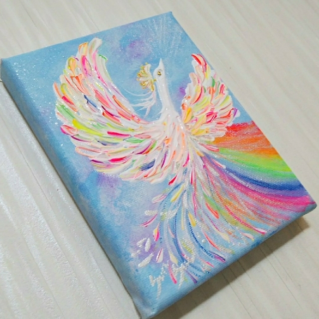 風水開運絵画*虹かける上昇虹羽鳳凰 好転 金運 守護 仕事才能 風水開運絵画*虹かける上昇虹羽鳳凰 好転 金運 守護 仕事才能