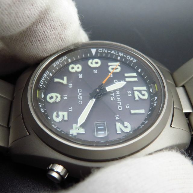 CASIO - CASIO OVERLAND WTS 電波ソーラー腕時計 チタン製の通販 CASIO - CASIO OVERLAND WTS 電波ソーラー腕時計 チタン製の通販