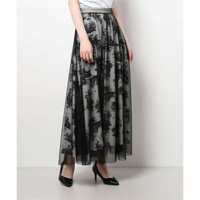 Ameri VINTAGE(アメリヴィンテージ)のAVA DOT TULLE LAYERED SKIRT ameri レディースのスカート(ロングスカート)の商品写真