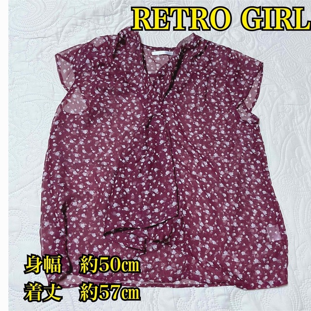 RETRO GIRL(レトロガール)のレトロガール　小花柄　トップス レディースのトップス(シャツ/ブラウス(半袖/袖なし))の商品写真