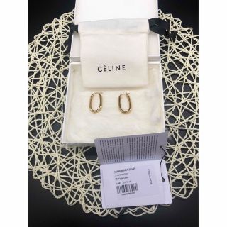 セリーヌ(celine)のCELINE ♦︎ トリオンフ スモール チェーン フープ イヤリング(ピアス)