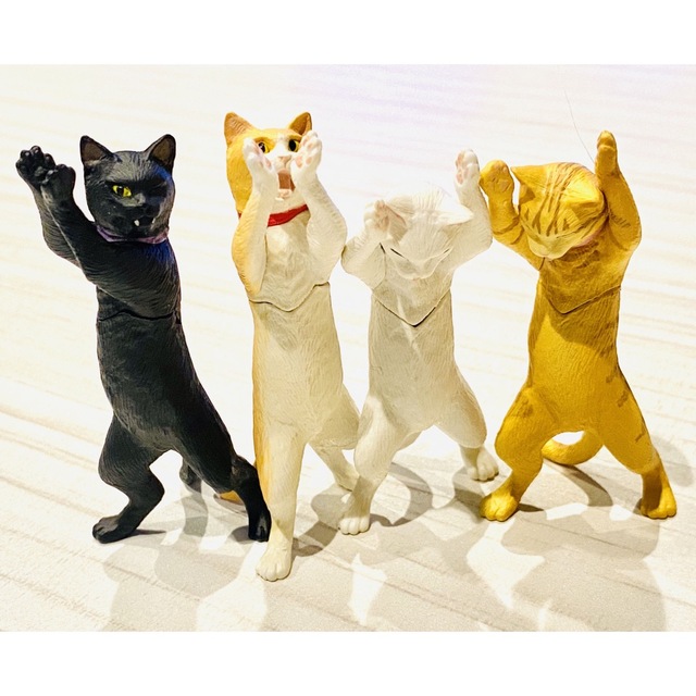 ネコ　ペン立て　４匹セット エンタメ/ホビーのフィギュア(その他)の商品写真