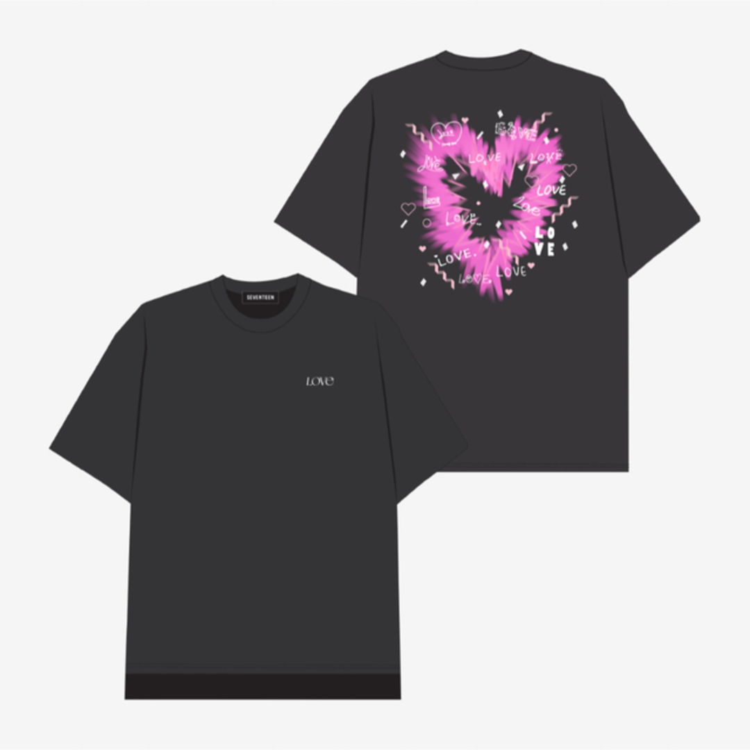 【限定】SEVENTEEN☆Tシャツ/LOVE/Lサイズ/ファンミ/セブチ