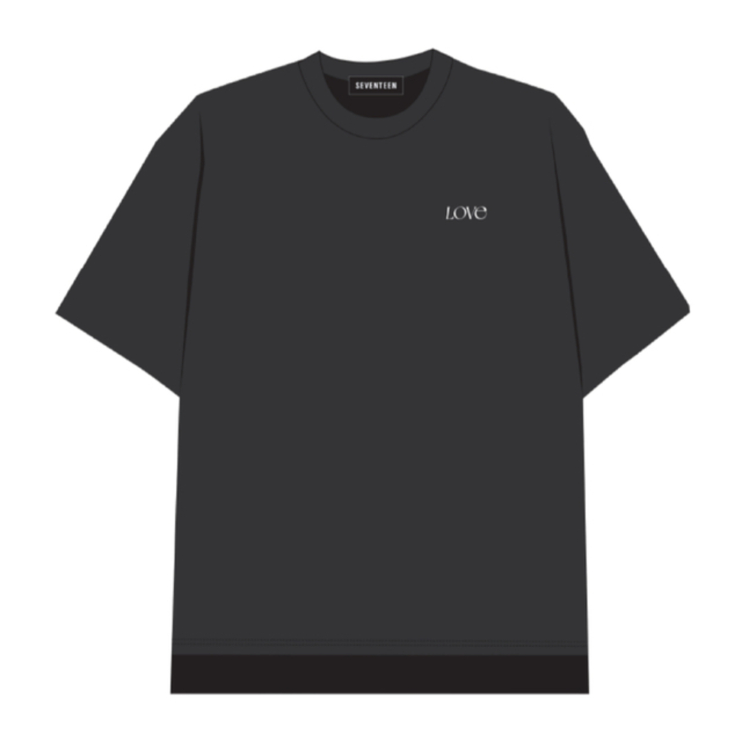 seventeen LOVE Tシャツ黒　セブチ