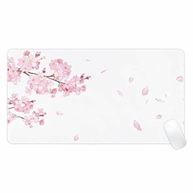 【色: 和風15】和風 桜 マウスパッド 大型 ゲーミング 水彩画 花びら 舞う