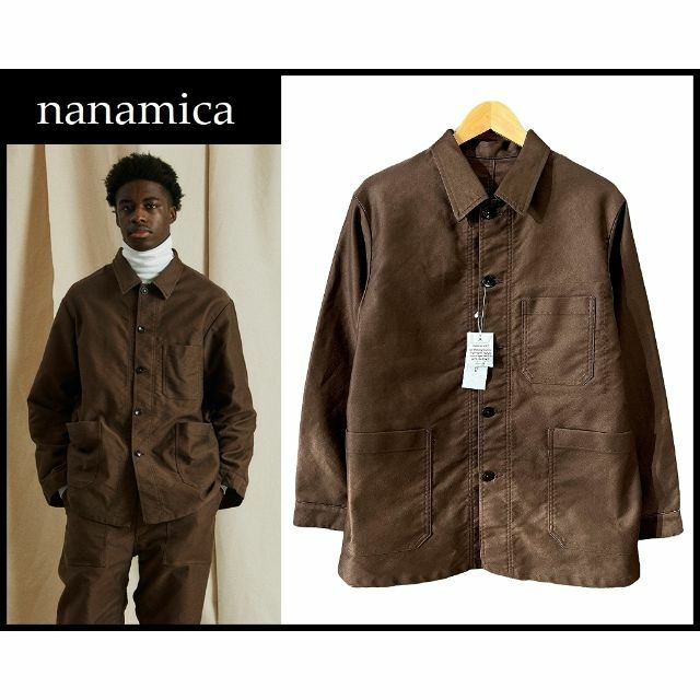 nanamica(ナナミカ)の新品 ナナミカ SUAF150 モールスキンドック ジャケット カバーオール S メンズのジャケット/アウター(カバーオール)の商品写真