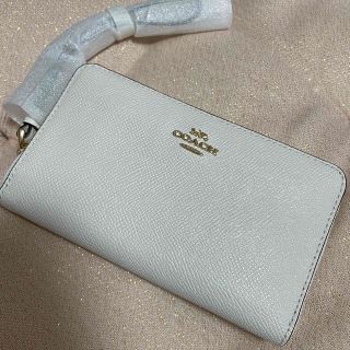 コーチ(COACH)の新品未使用COACH（コーチ）ホワイト長財布(財布)