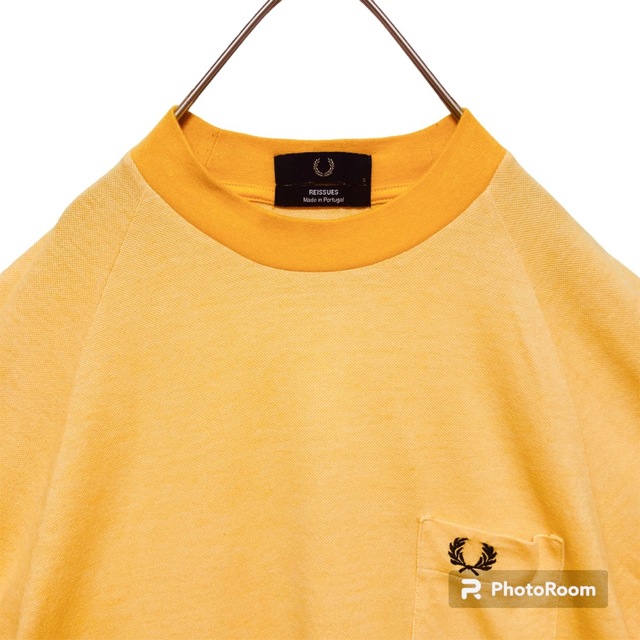 FRED PERRY(フレッドペリー)のフレッドペリー半袖Tシャツ/2トーン/リンガーネック/鹿の子カットソーM相当 メンズのトップス(Tシャツ/カットソー(半袖/袖なし))の商品写真