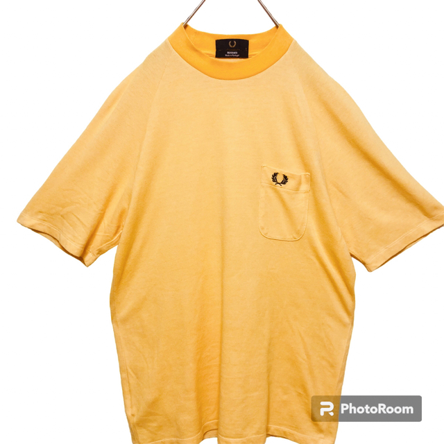 FRED PERRY(フレッドペリー)のフレッドペリー半袖Tシャツ/2トーン/リンガーネック/鹿の子カットソーM相当 メンズのトップス(Tシャツ/カットソー(半袖/袖なし))の商品写真