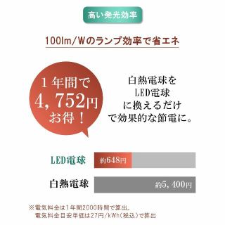 色: 白色】LUTW LED電球 E26口金 白色 12W 1200lm 10の通販 by ...