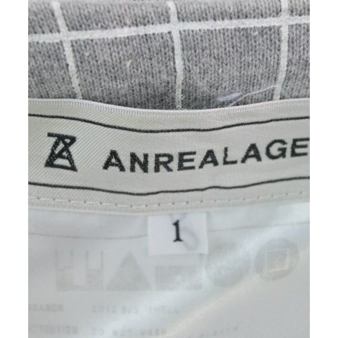 ANREALAGE(アンリアレイジ)のANREALAGE カジュアルジャケット 1(S位) グレーx白(チェック) 【古着】【中古】 メンズのジャケット/アウター(テーラードジャケット)の商品写真