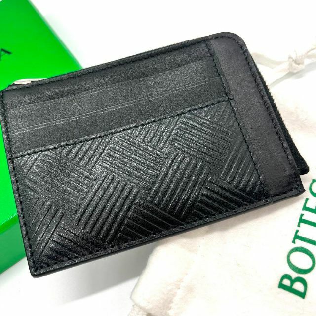 【極美品】BOTTEGA VENETA/コインケース/デボスイントレチャート