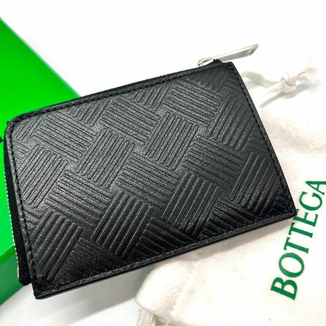 BOTTEGA VENETA デボスイントレチャート ラウンドジップ - 長財布