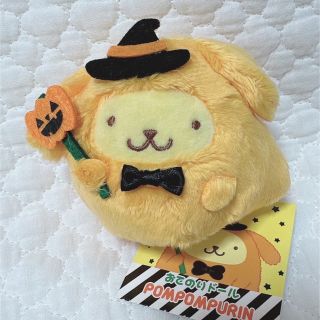 ポムポムプリン(ポムポムプリン)のポムポムプリン　ハロウィンシリーズ　おばけ　おてのりドール　マスコット　激レア(ぬいぐるみ)