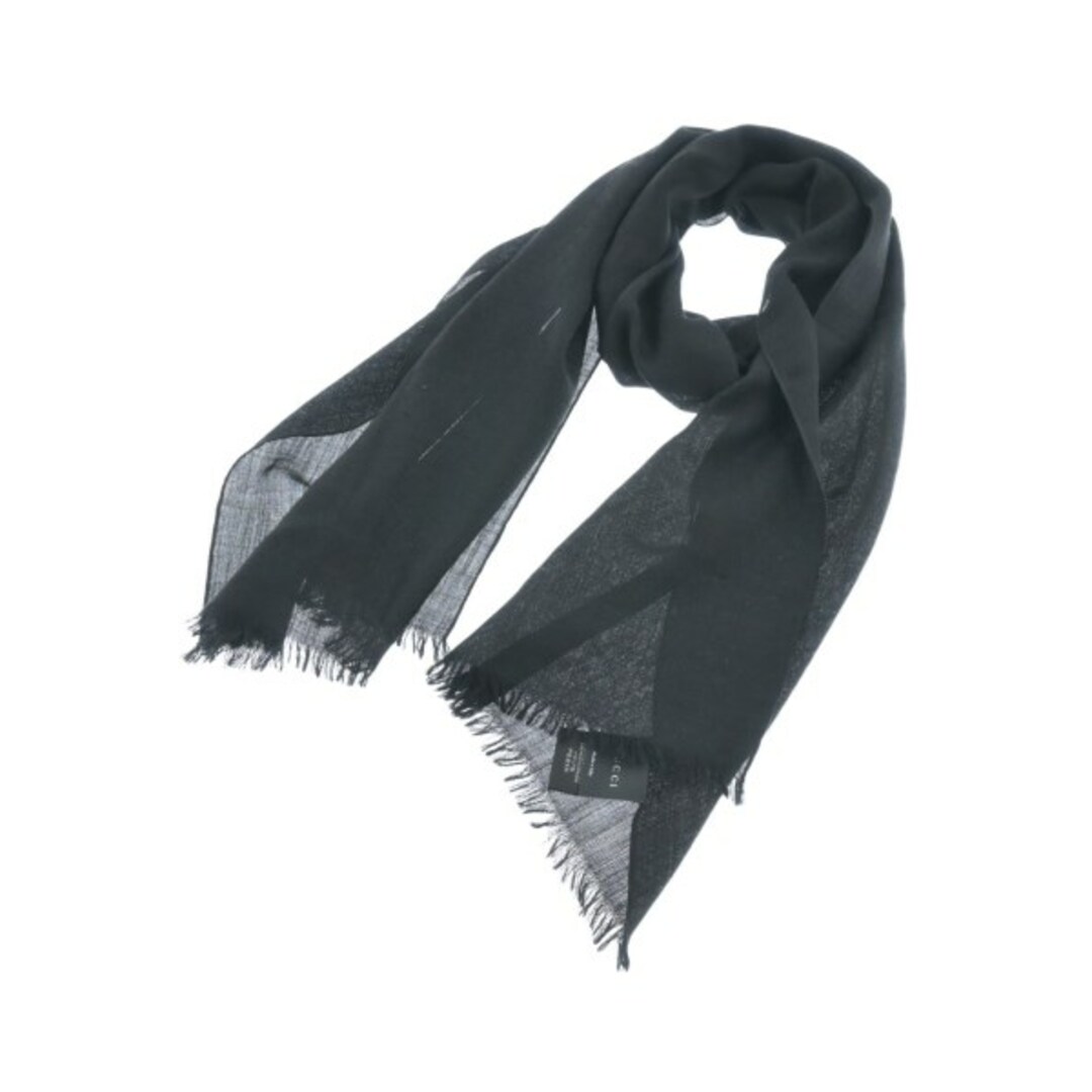 Gucci - GUCCI グッチ マフラー - 黒(総柄) 【古着】【中古】の通販 by