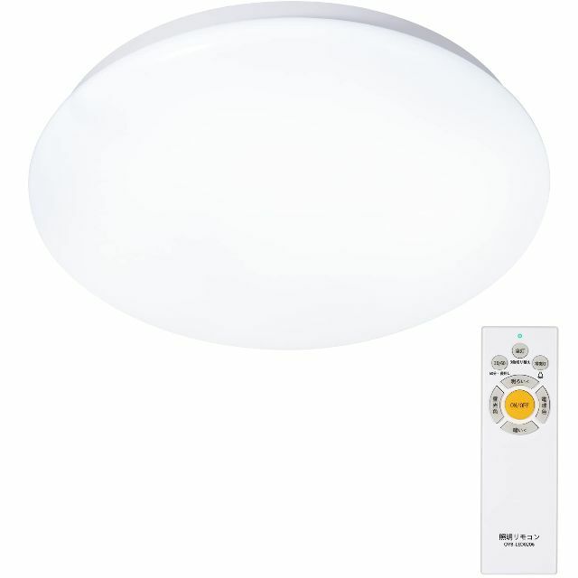 LEDシーリングライト 6畳 24W 調色/調光タイプ 昼光色 電球色 リモコン