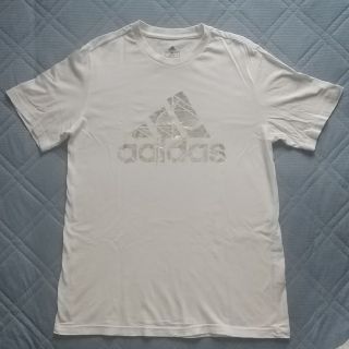 アディダス(adidas)のアディダス半袖プリントTシャツ  XLホワイト(Tシャツ/カットソー(半袖/袖なし))