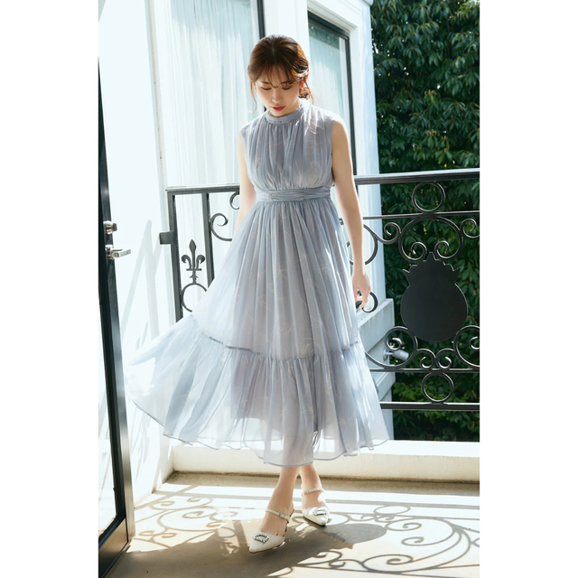 Herlipto Tulip Chiffon Long Dress