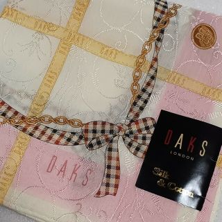 ダックス(DAKS)の値下げ📌DAKS☆シルク45%大判ハンカチーフ58×58🎀(ハンカチ)