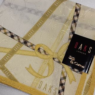 ダックス(DAKS)の値下げ📌DAKS☆シルク45%大判ハンカチーフ58×58🎀(ハンカチ)