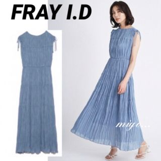 フレイアイディー(FRAY I.D)のFRAY I.D /シアージャガードプリーツワンピース(ロングワンピース/マキシワンピース)