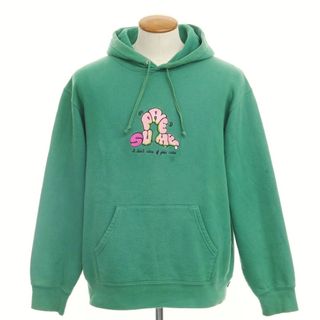 シュプリーム(Supreme)の【中古】シュプリーム Supreme 2021年春夏 Don't Care Hooded Sweatshirt コットン 裏起毛 プルオーバーパーカー グリーン【サイズM】【メンズ】(パーカー)