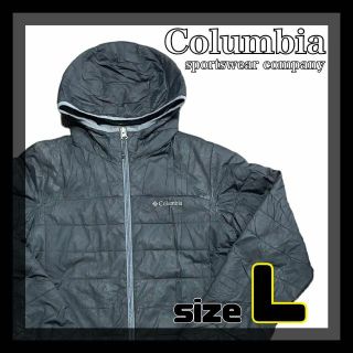 コロンビア(Columbia)の【美品】Columbia　黒　アウター　サイズL　90s後期　ダウン(マウンテンパーカー)