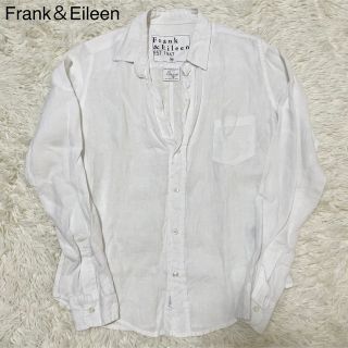 フランクアンドアイリーン(Frank&Eileen)のフランク&アイリーン【リネン100% 美品】長袖シャツ XS 白 BARRY(シャツ/ブラウス(長袖/七分))