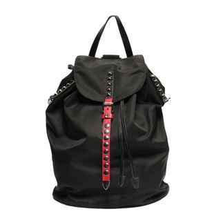 PRADA プラダ バッグパック スタッズ レザー リュック ブラック 黒-