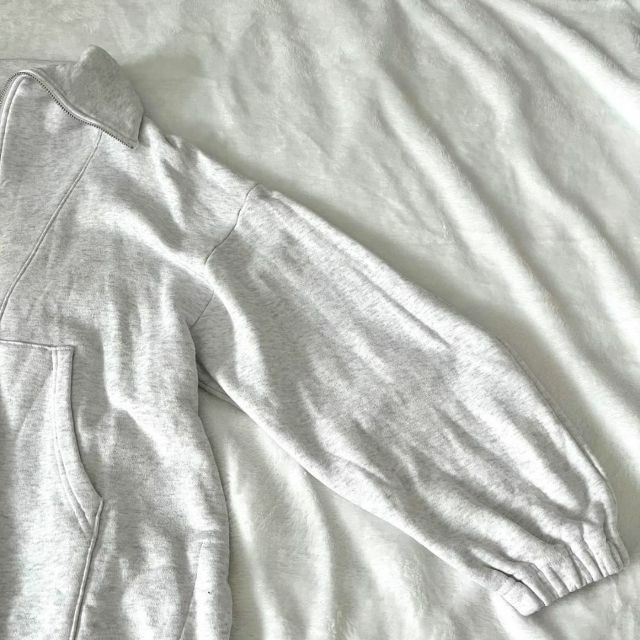 ETRE TOKYO スウェットアノラックトップス ホワイト ハーフジップ 白 ETRE TOKYO スウェットアノラックトップス ホワイト ハーフジップ 白