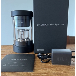 バルミューダ(BALMUDA)のBALMUDA speaker M01A バルミューダスピーカー　ワイヤレス　黒(スピーカー)